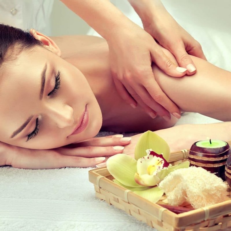 Massage And Body  Care. Spa Body Massage   Woman Hands Treatment